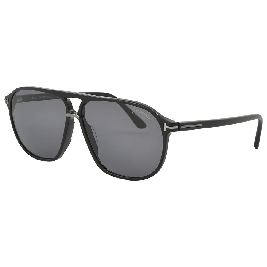 Tom Ford Bruce M Ft1026-n 01d Navigator Polarized Sunglasses In Black
