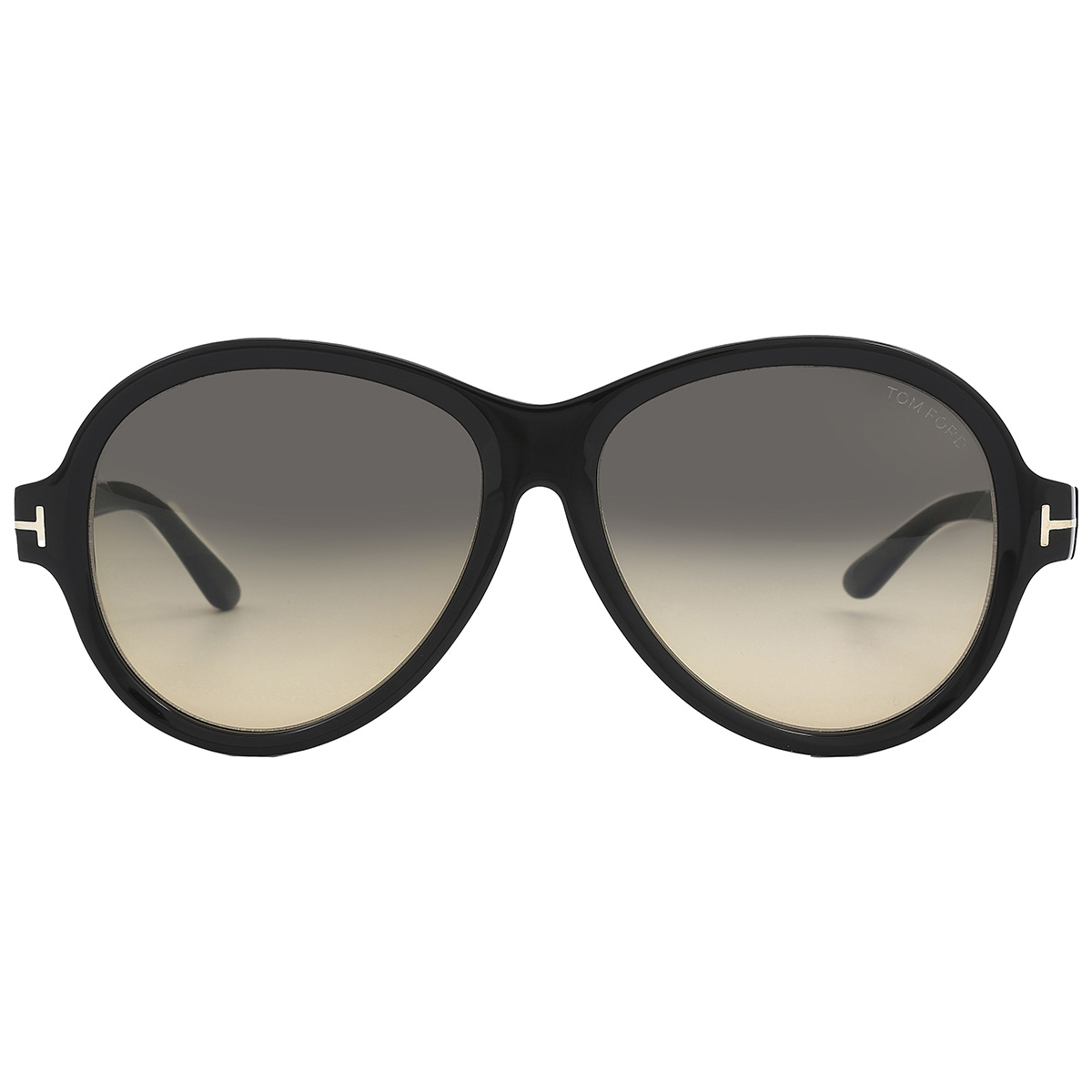 Tom Ford Camryn Smoke Gradient Oval Ladies Sunglasses FT1033 01B 