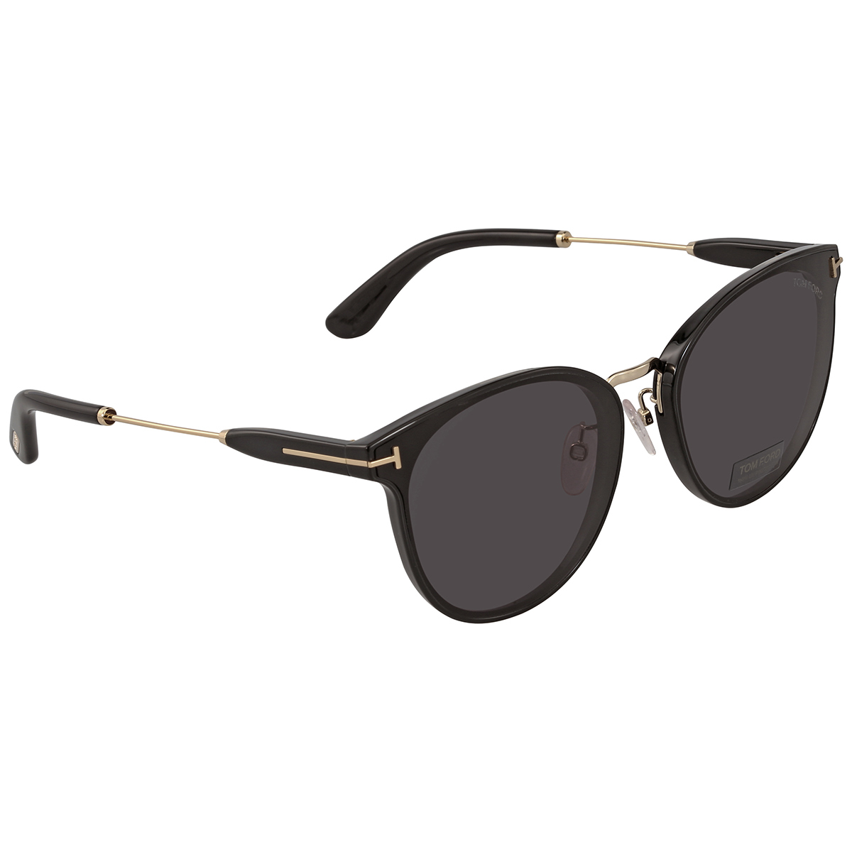 Tom Ford Dark Grey Round Unisex Sunglasses TF0725K 01A 63 FT0725-K