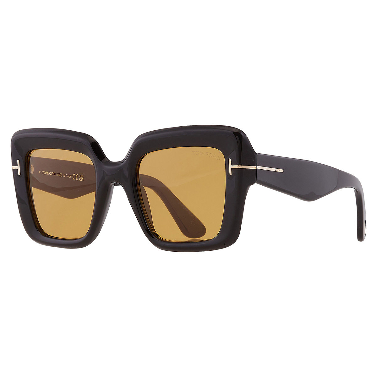 Tom Ford Esme Brown Square Ladies Sunglasses FT1157 01E 50  display picture 1