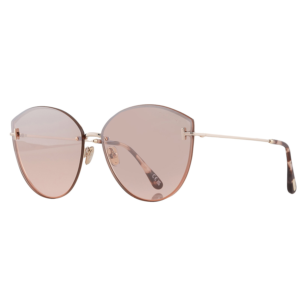 Tom Ford Evangeline Bordeaux Mirror Cat Eye Ladies  display picture 1