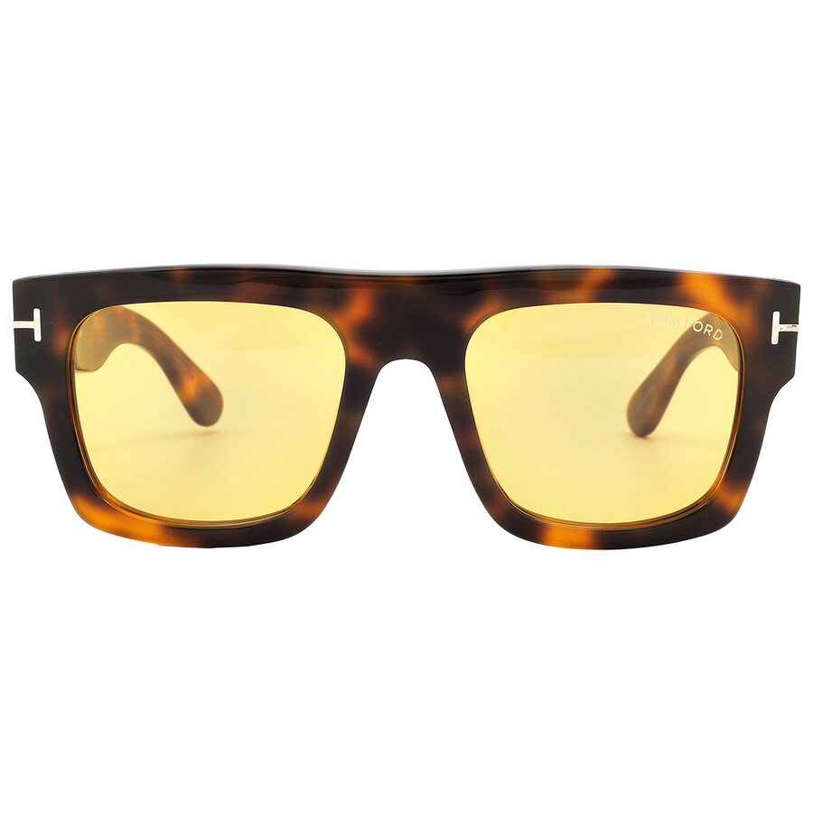 Tom Ford Fausto Brown Browline Men's Sunglasses Ft0711 56e 53
