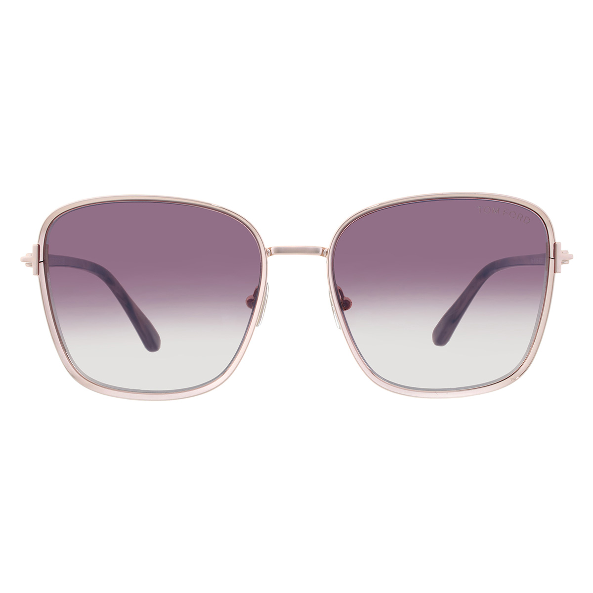 Tom Ford FERN Pink Gradient Square Ladies Sunglasses FT1029  display picture 2