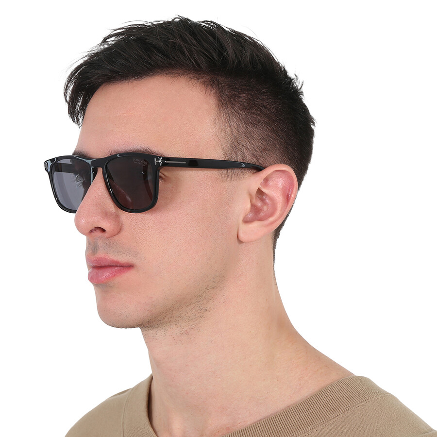 TOM FORD TOM FORD GERARD POLARIZED SMOKE SQUARE MEN'S SUNGLASSES FT0930-N 01D 54