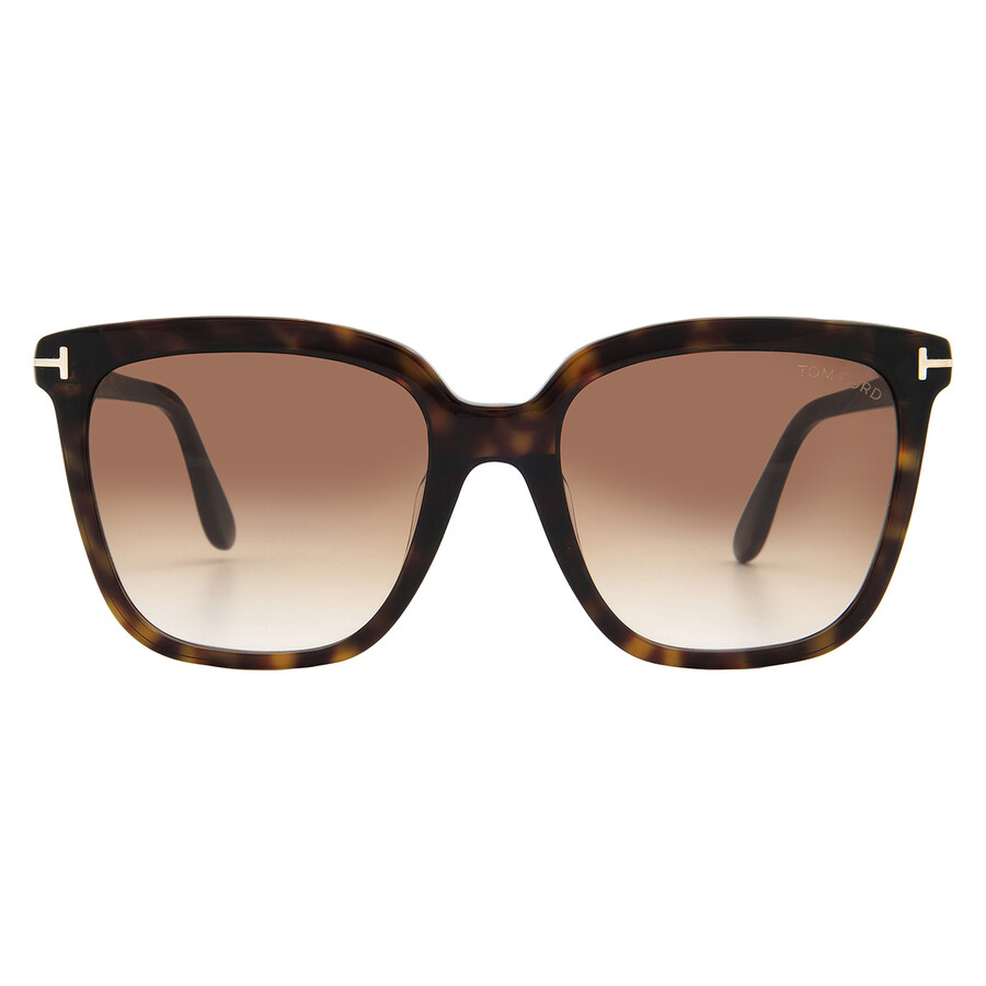 Tom Ford Gradient Brown Square Ladies Sunglasses Ft0958-d 52f 55