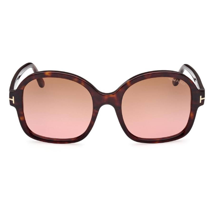 小物 TOM FORD Tom Ford Hanley Brown Butterfly Ladies Sunglasses FT1034 52F 57