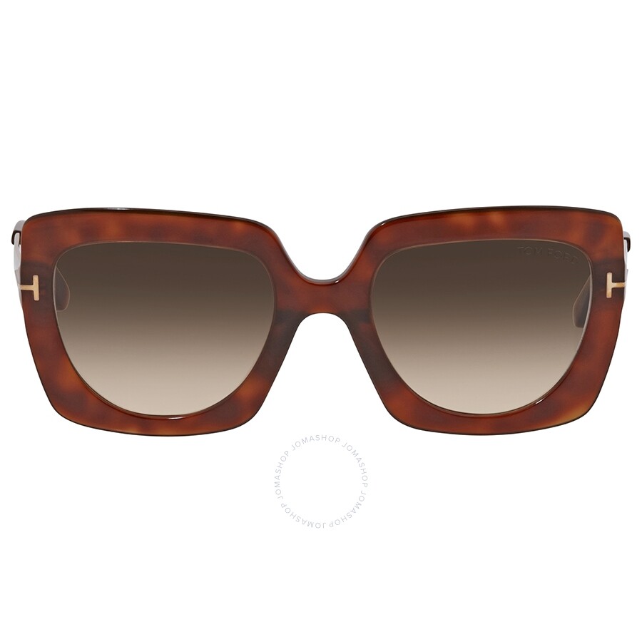 Tom Ford Jasmine Gradient Brown Ladies Sunglasses FT0610-53F - Tom Ford ...