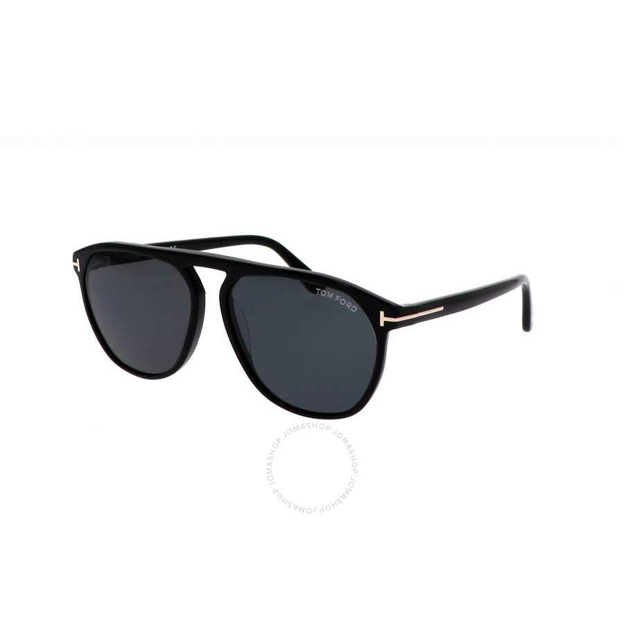 Tom Ford Jasper Smoke Pilot Men's Sunglasses Ft0835 01a 58 In Black