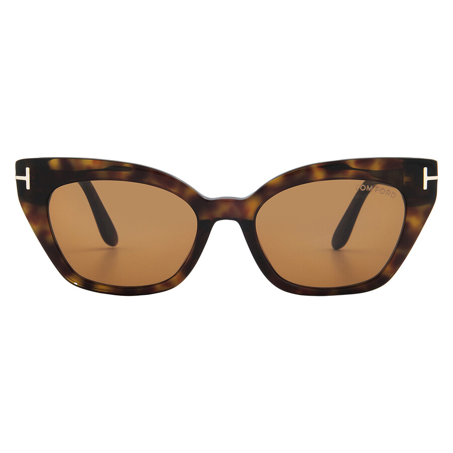 Tom Ford Juliette Brown Cat Eye Unisex Sunglasses Ft1031 52e 52