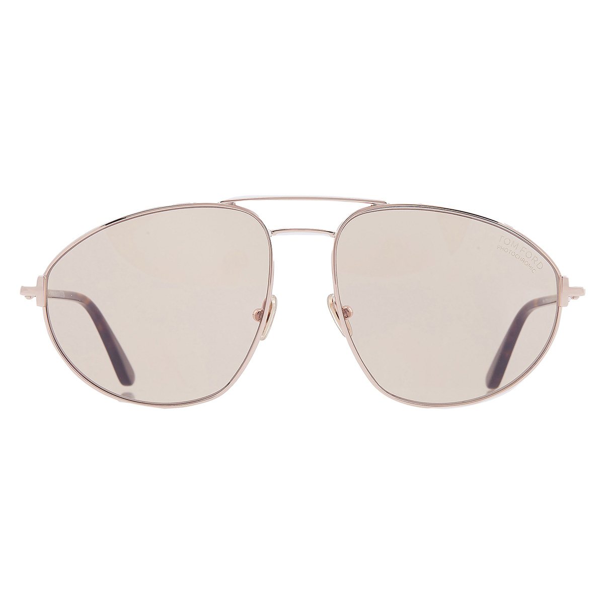 Tom Ford Ken Light Brown Photochromatic Pilot Men's Sunglasses
