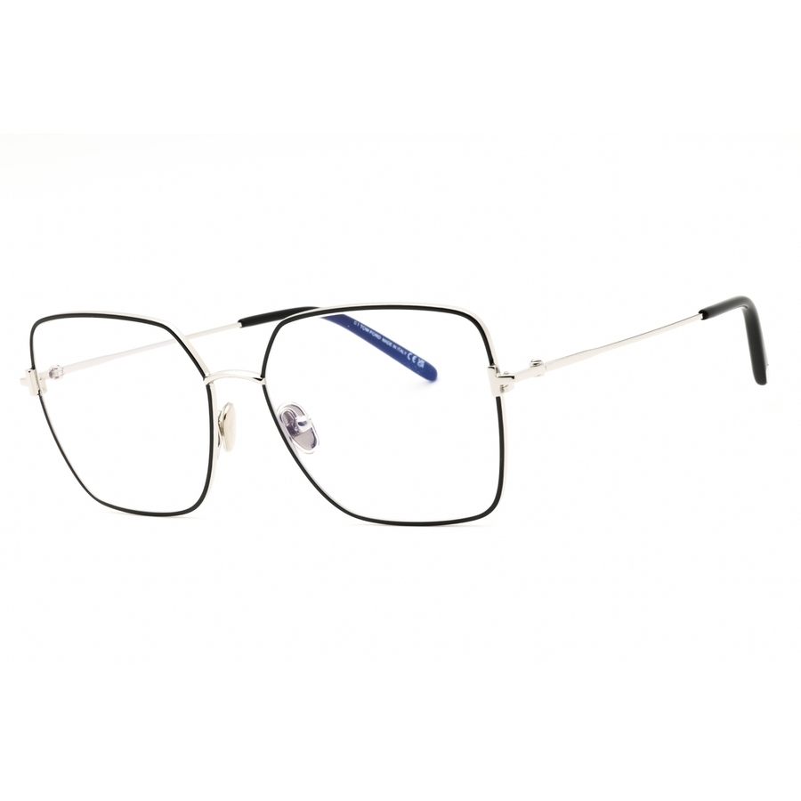 Tom Ford Blue Light Block Square Ladies Eyeglasses Ft5739-b 001 57