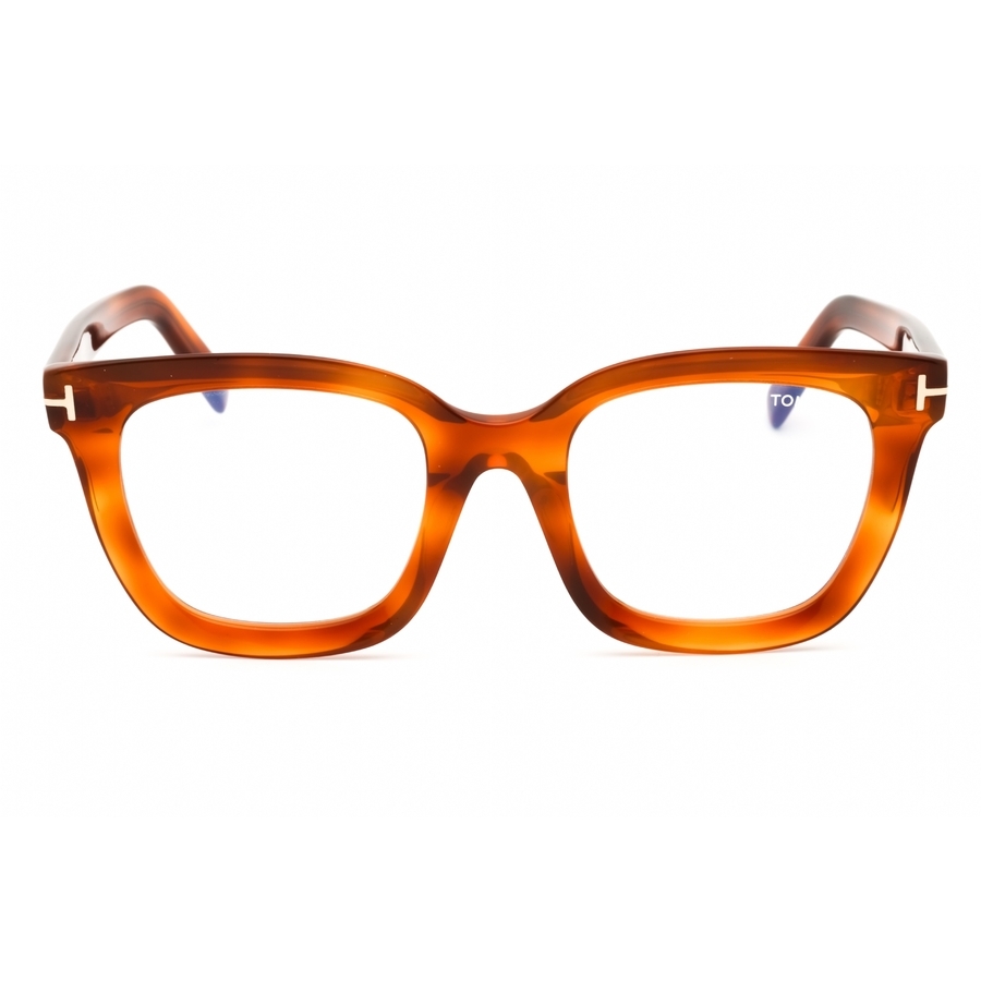 Tom Ford Ladies Brown Rectangular Eyeglass Frames Ft5880b