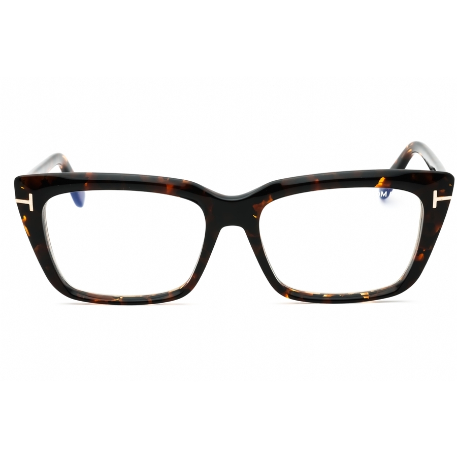 Tom Ford Ladies Brown Rectangular Eyeglass Frames Ft5894b