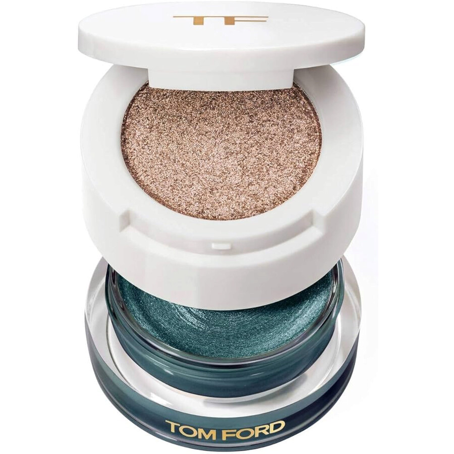 Shop Tom Ford Ladies Cream + Powder Eye Color 0.07 oz # 10 Azure Sun Makeup 888066074612