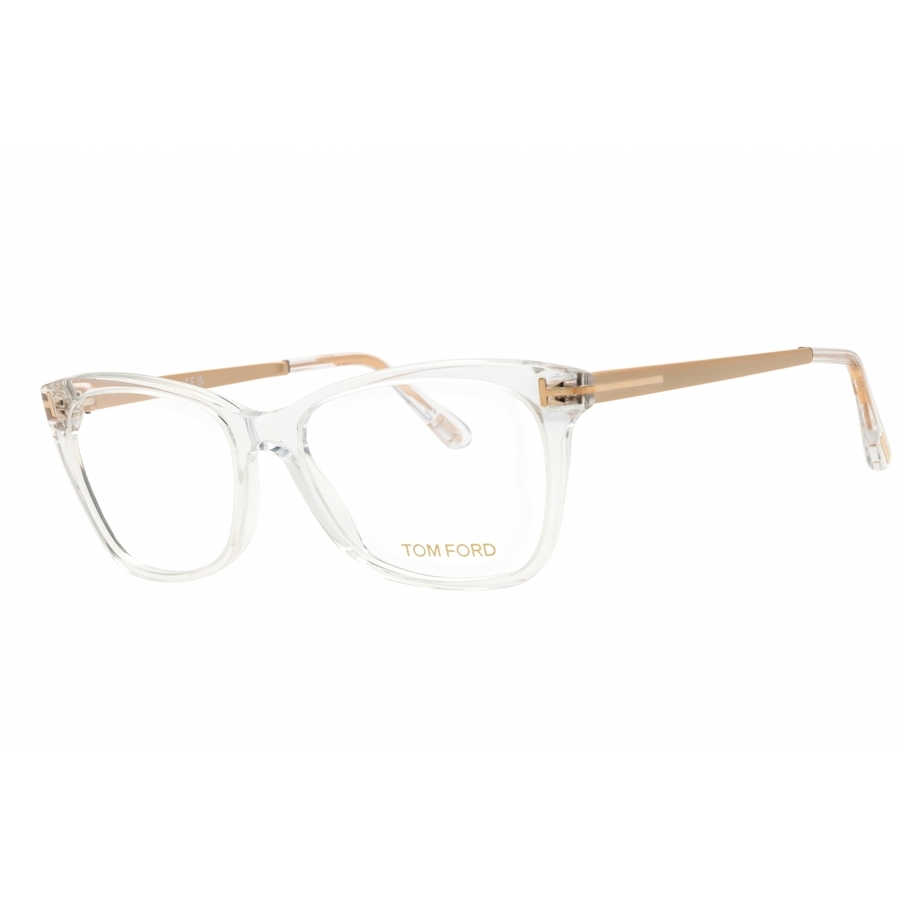 TOM FORD TOM FORD LADIES CRYSTAL RECTANGULAR EYEGLASS FRAMES FT5353 026 52