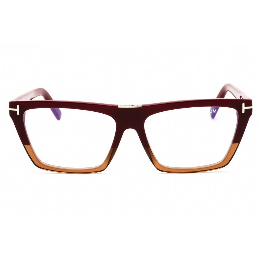 Tom Ford Ladies Multi-color Rectangular Eyeglass Frames Ft5912b In Multi