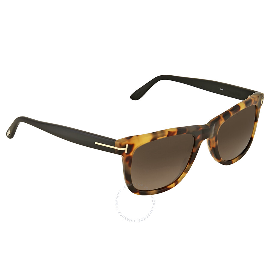 tom ford leo 336 wayfarer leo havana polarized