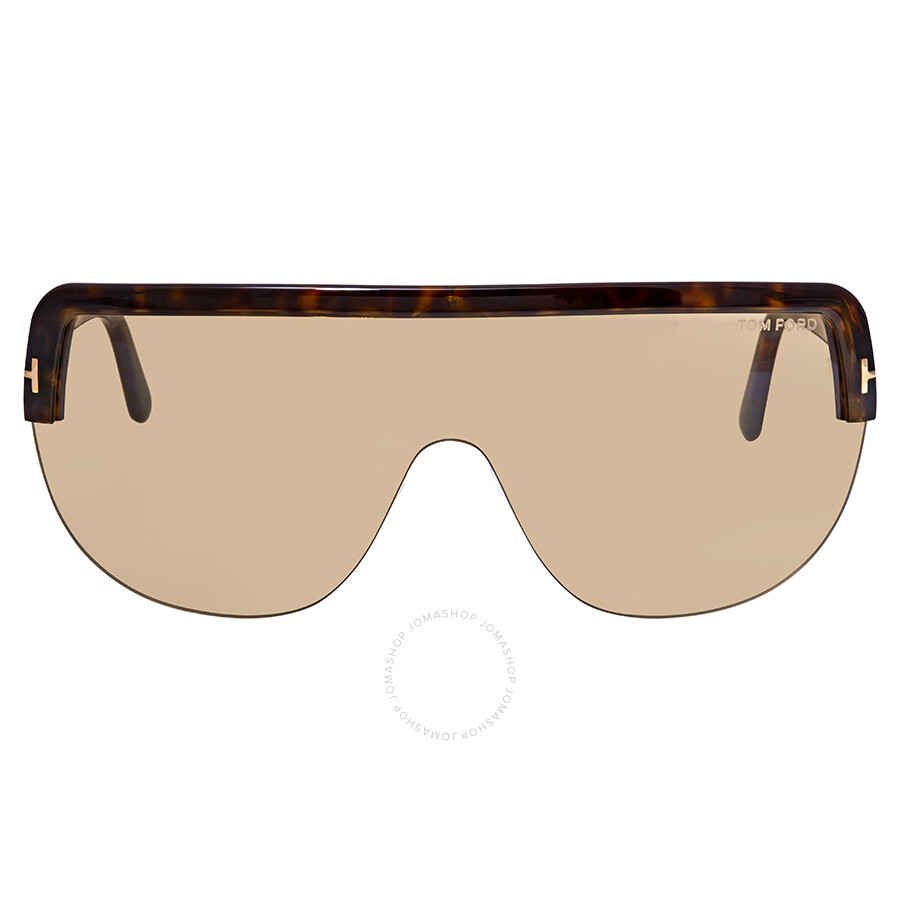 Tom Ford Light Brown Rectangular Sunglasses FT 0560 52E Tom Ford Sunglasses