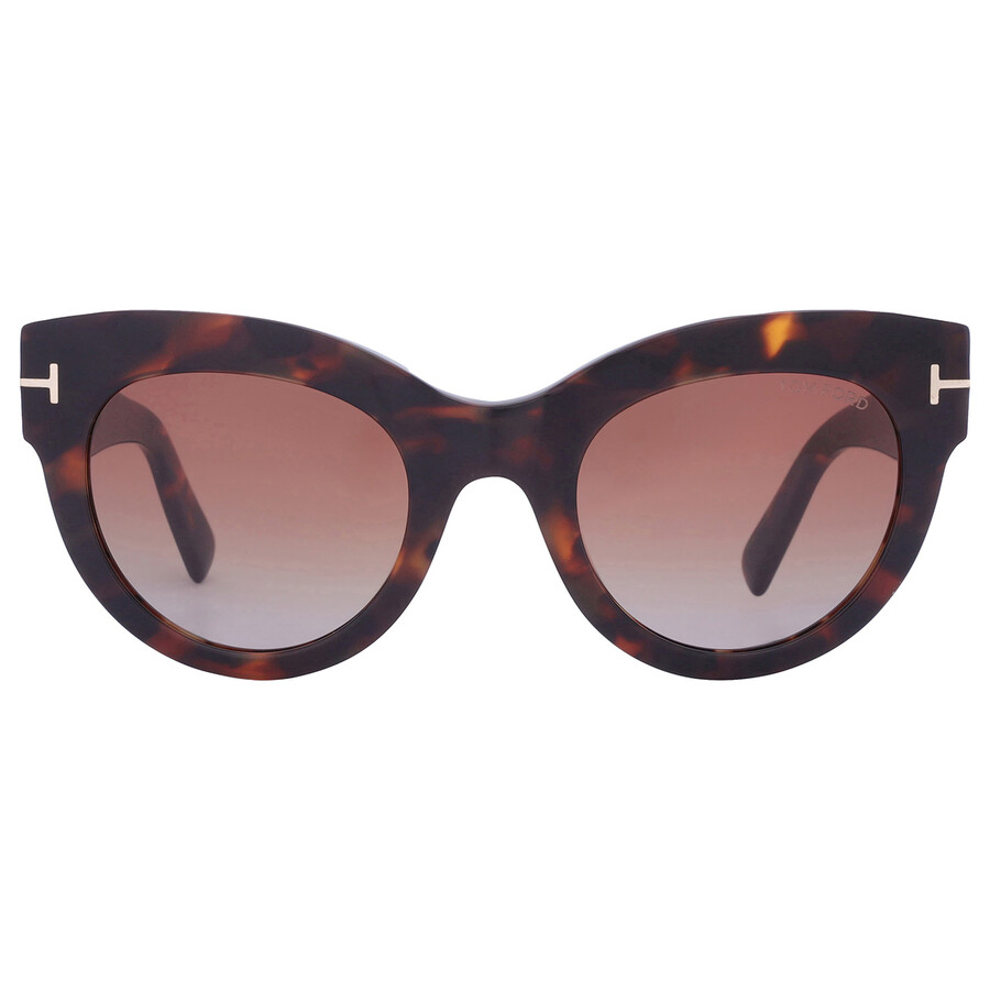 Tom Ford Lucilla 51mm Gradient Cat Eye Sunglasses In Brown
