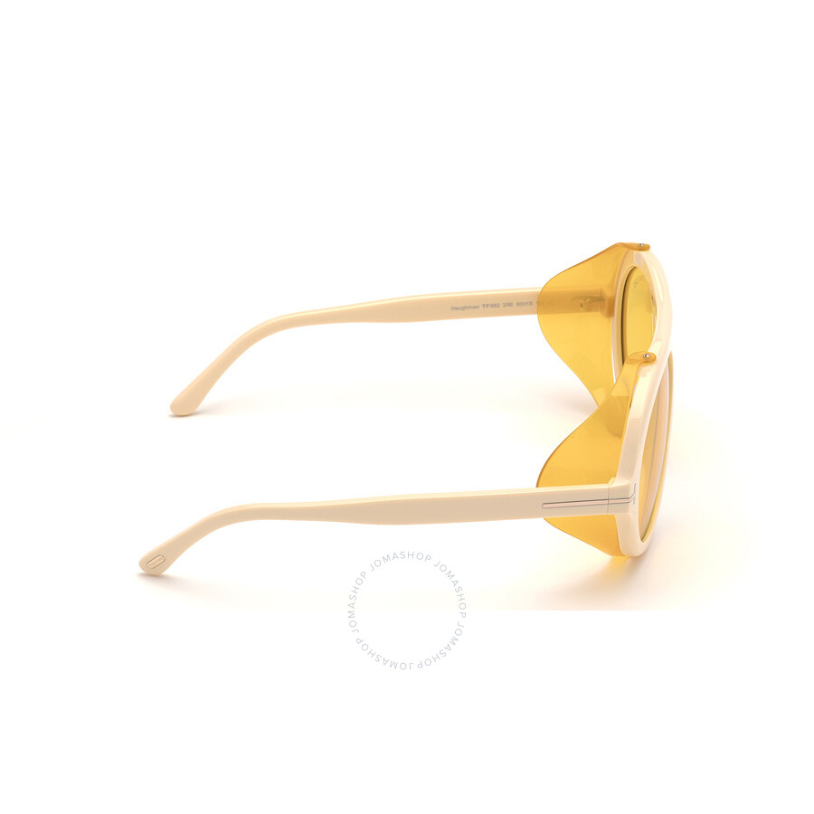 Tom Ford Neughman Amber Pilot Men's Sunglasses Ft0882 25e 60 In Brown