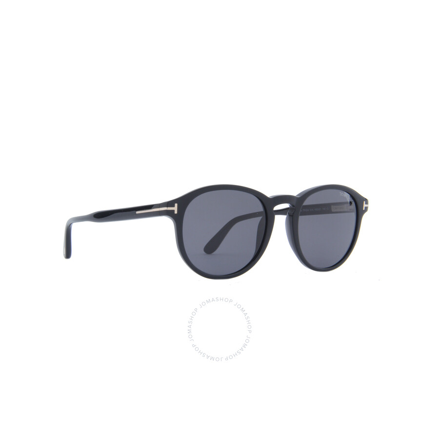 Tom Ford Dante Smoke Round Men's Sunglasses Ft0834 01a 52 In Two-tone