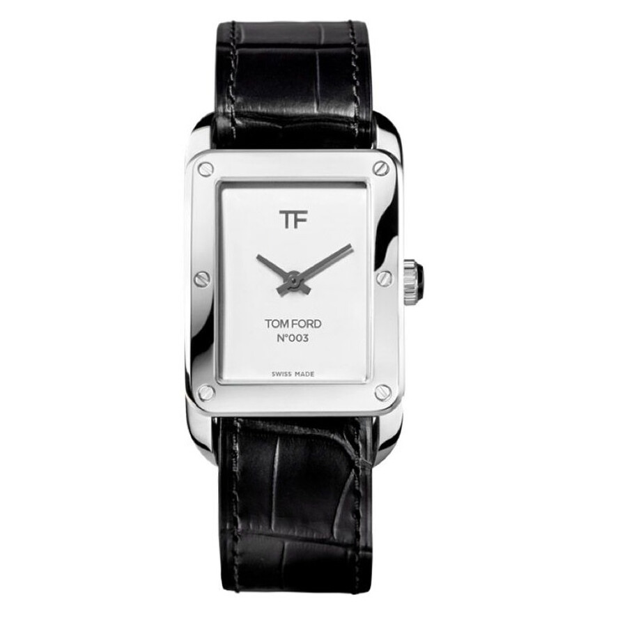 Tom Ford N.003 Quartz White Dial Watch TF0120244378 887365978621 ...