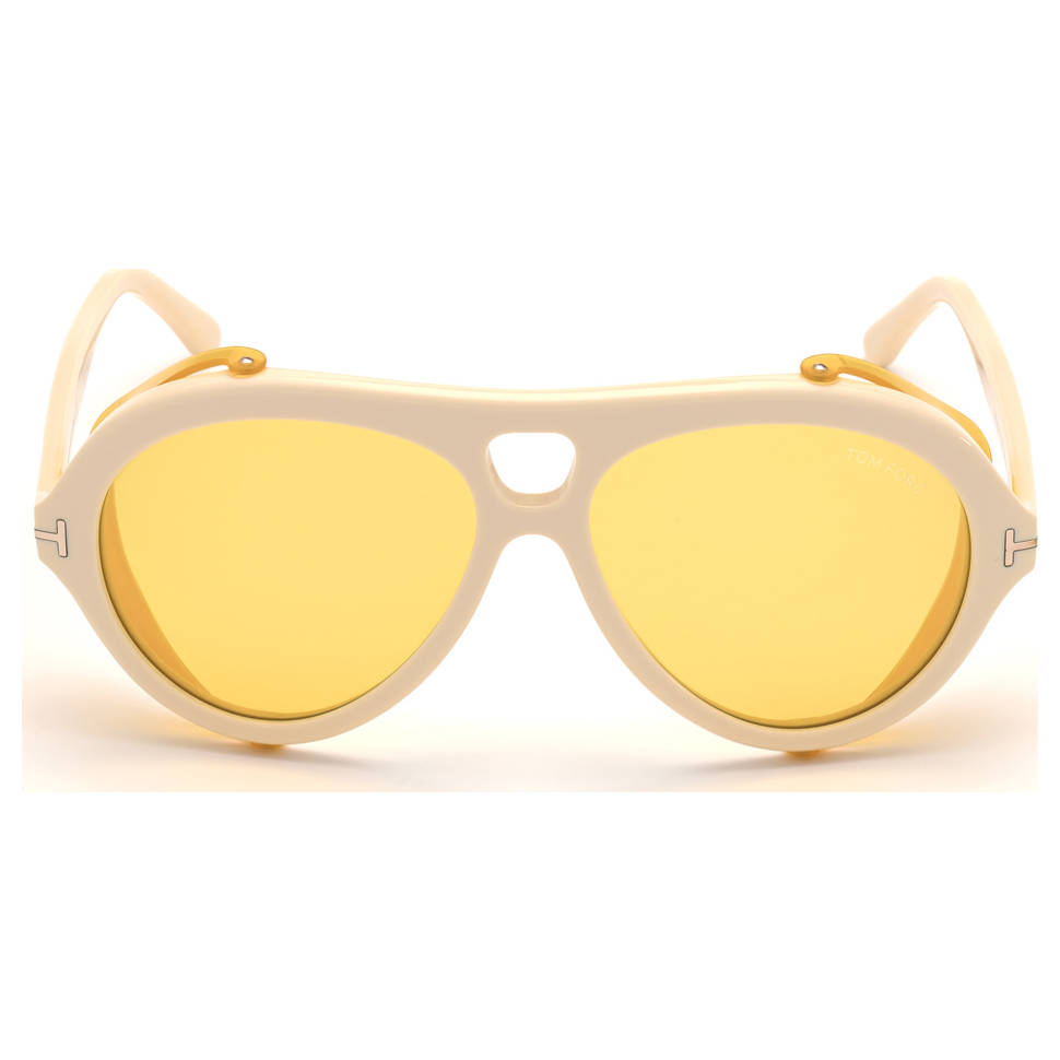 Tom Ford Neughman Amber Pilot Men's Sunglasses FT0882 25E 60
