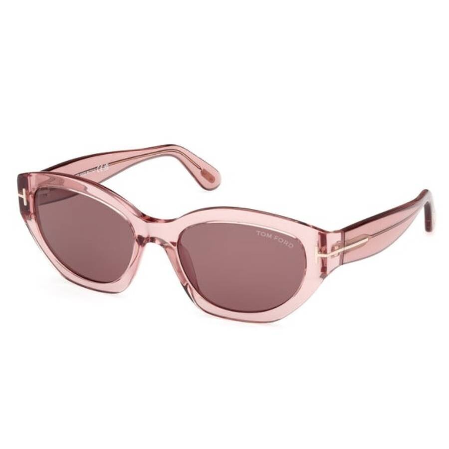 Tom Ford Penny Light Pink Cat Eye Ladies Sunglasses Ft1086 72e 55 In Pink