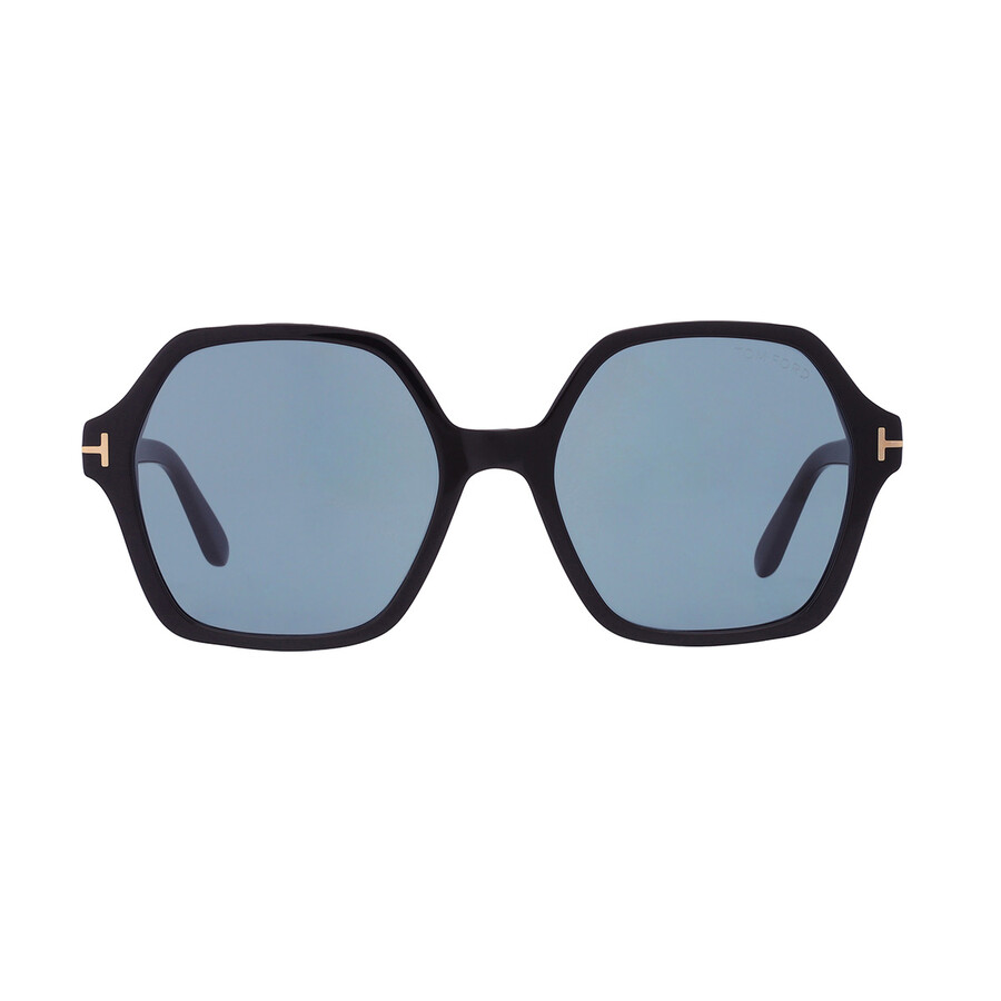 Tom Ford Romy Smoke Geometric Ladies Sunglasses FT1032 01A