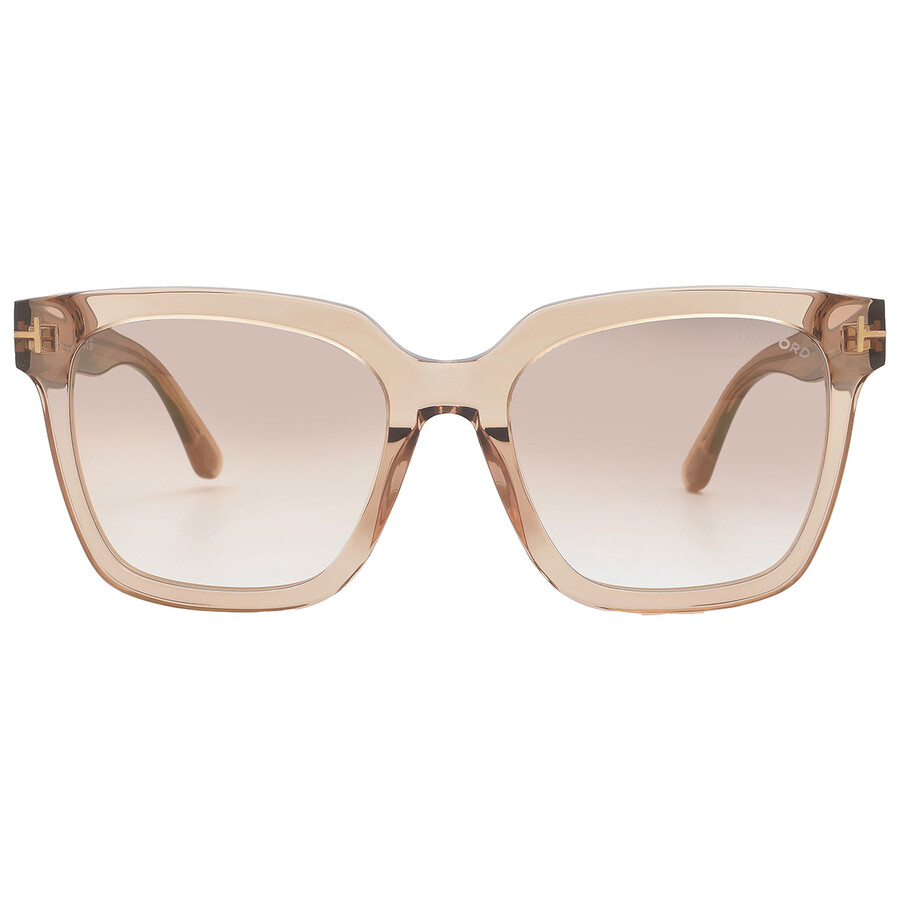 Tom Ford Selby Square Plastic Sunglasses In Gold