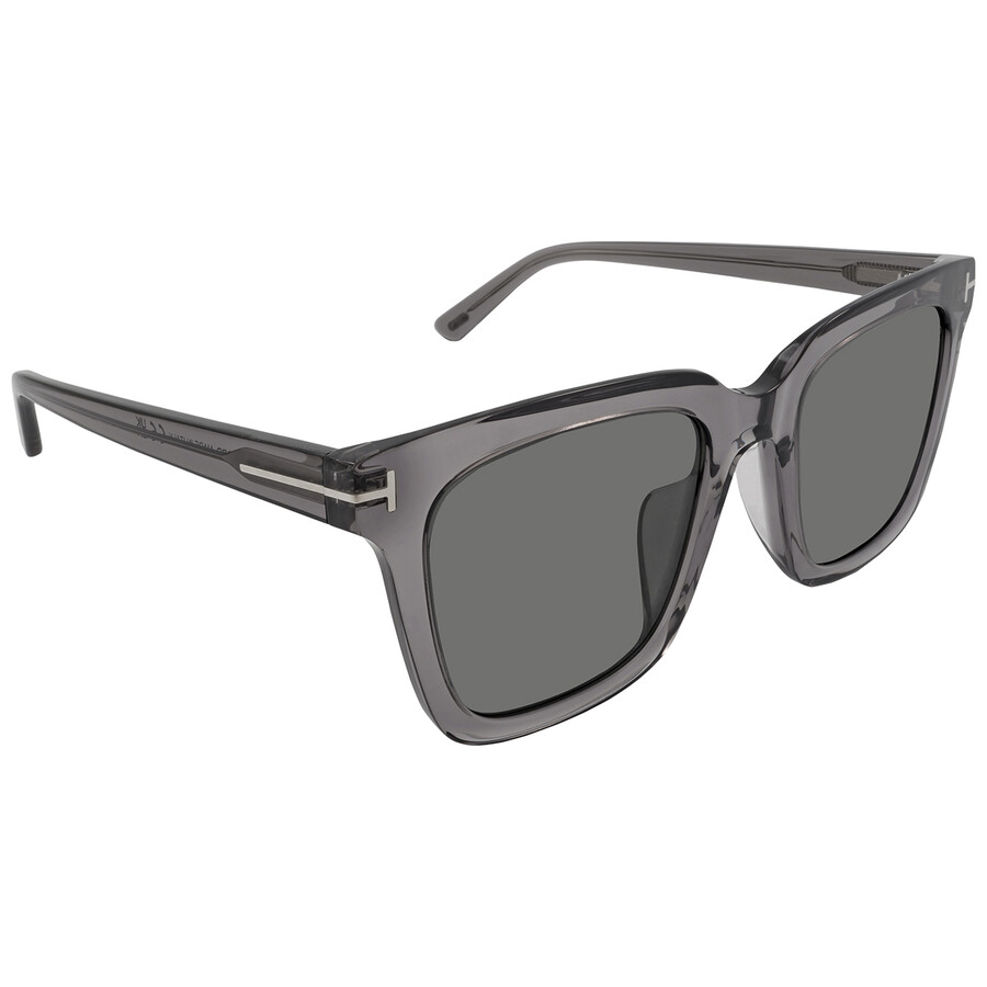 Tom Ford Smoke Square Men's Sunglasses Ft0969-k 20a 55 In Grey