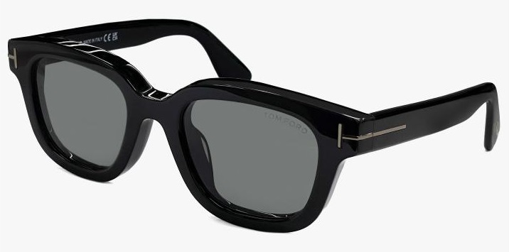 Tom Ford Smoke Square Men's Sunglasses FT1274-D-N 01A 49