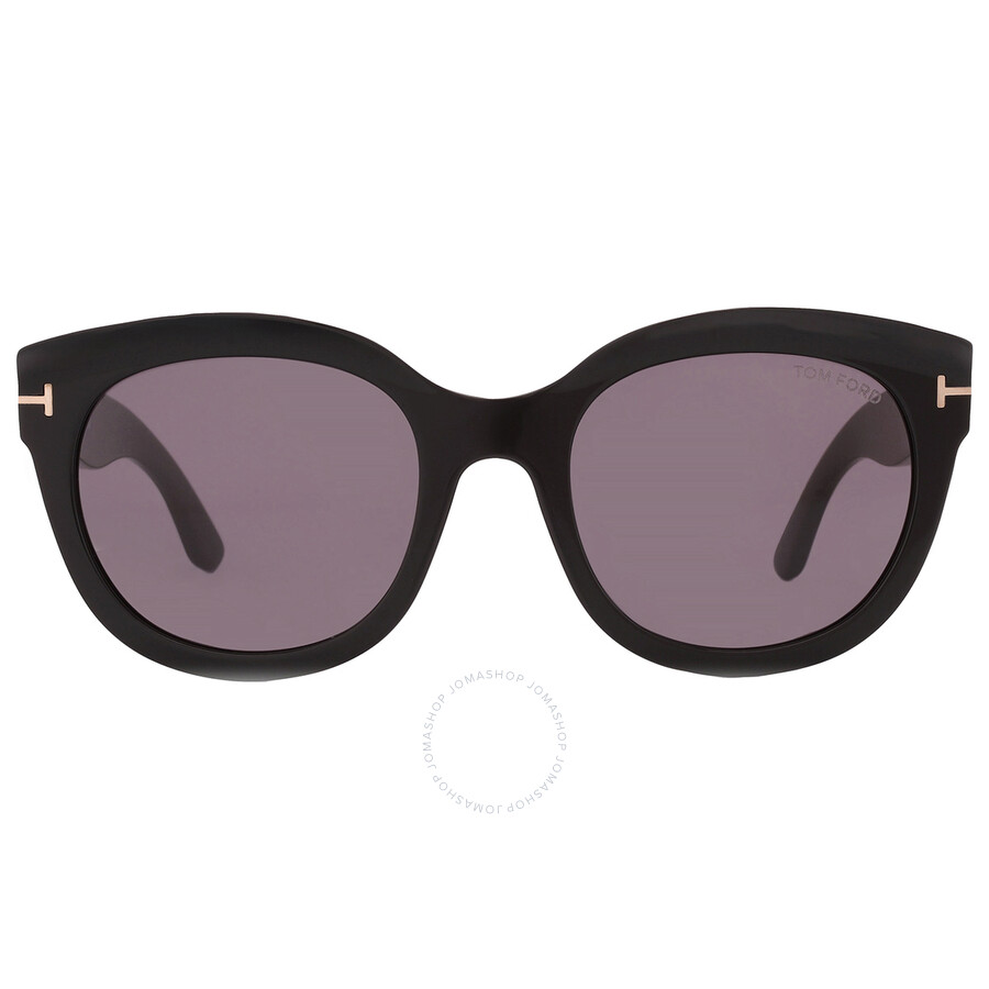 Tom Ford Tamara Smoke Oval Ladies Sunglasses FT1114 01A 54