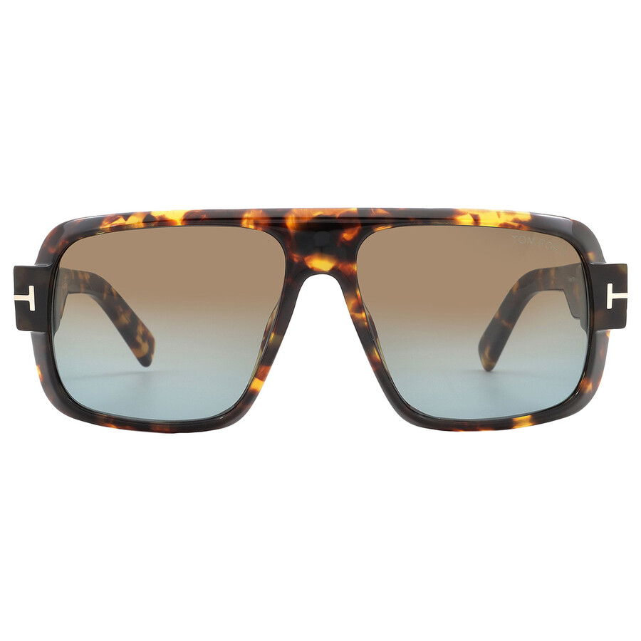 Tom Ford Turner 58mm Navigator Sunglasses In Brown