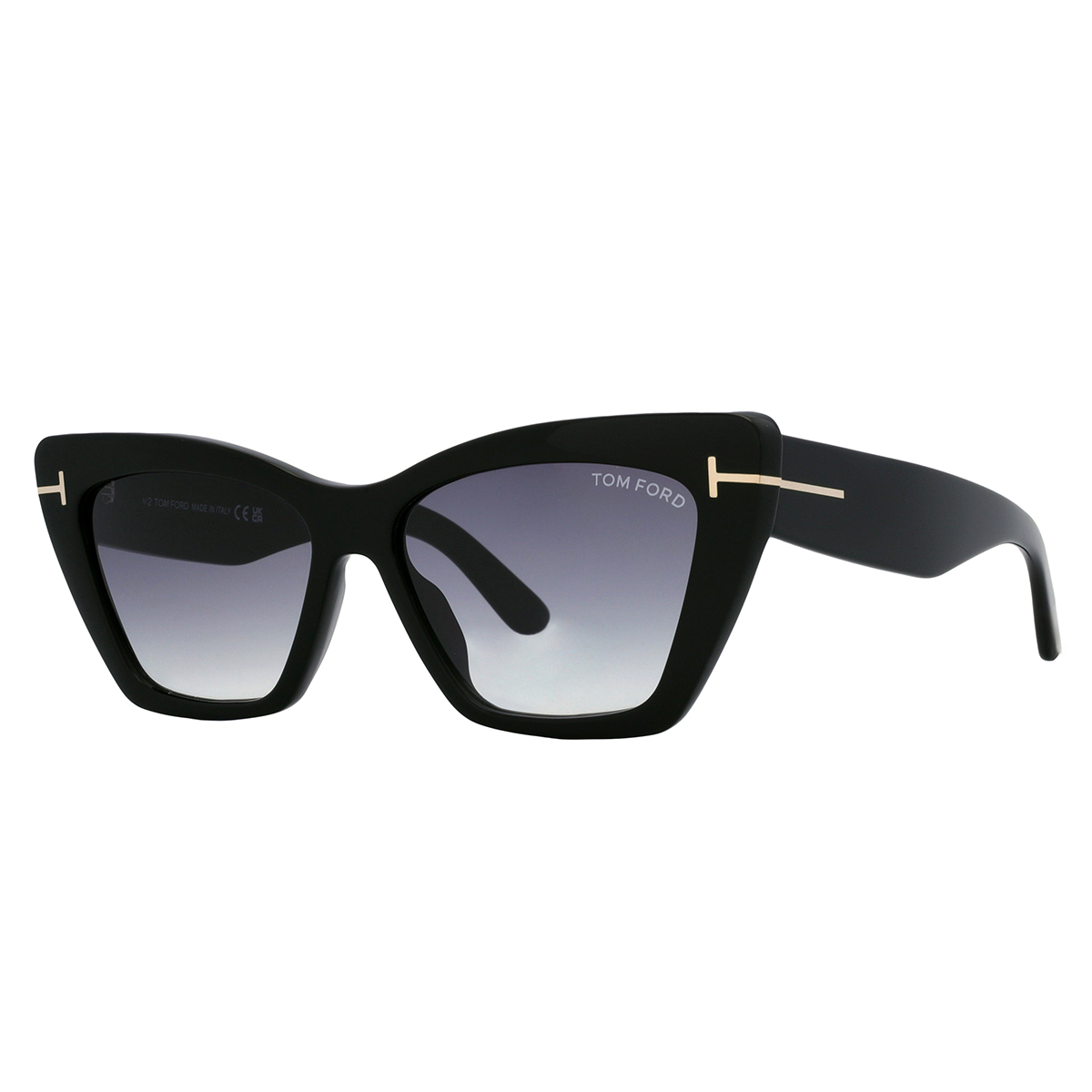 Tom Ford Wyatt Grey Gradient Cat Eye Ladies Sunglasses  display picture 3
