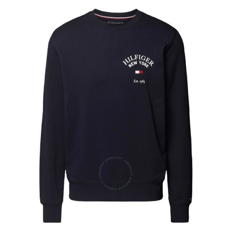 Tommy Hilfiger Arched Varsity Sweatshirt In Desert Storm In Beige