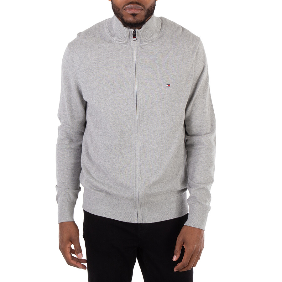 Cotton Cashmere Zip-Thru Cardigan