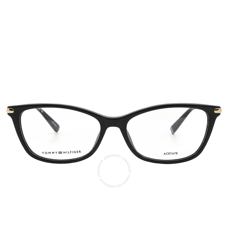 Shop Tommy Hilfiger Demo Cat Eye Ladies Eyeglasses Th 1961 0807 53 In Black