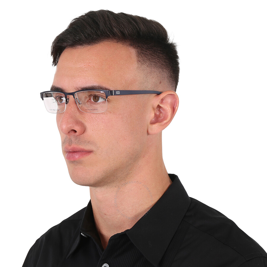 Tommy Hilfiger Demo Rectangular Men's Eyeglasses Th 1759 0fll 54