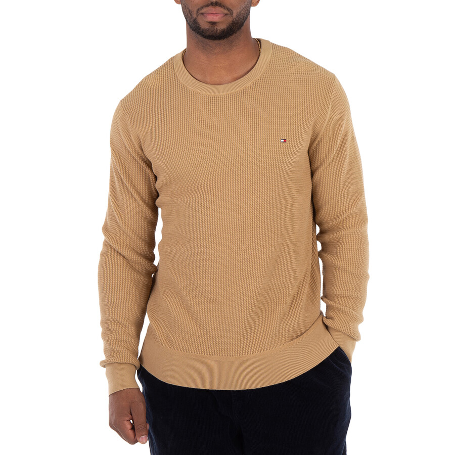 Flag Embroidered Waffle Knit Jumper