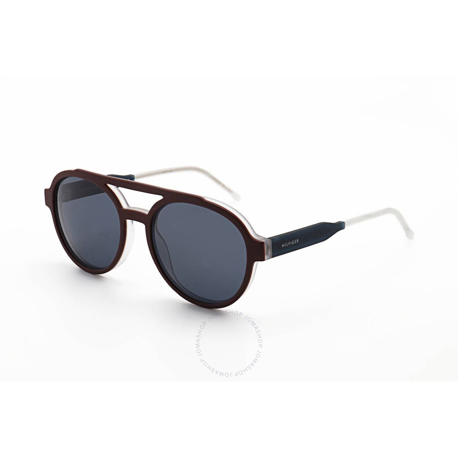 Tommy Hilfiger Grey Round Men's Sunglasses Th 1391/s 0qrm 54
