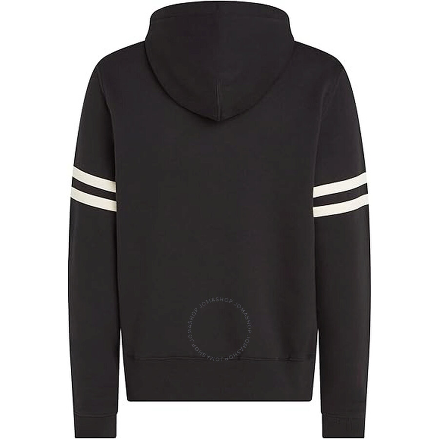 Tommy Hilfiger Embroidered Hilfiger Laurel Logo Hoodie In Black