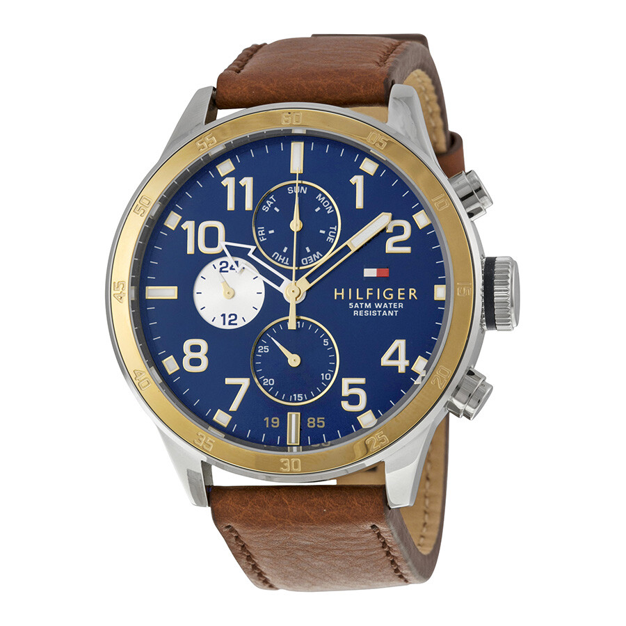 tommy hilfiger navy blue analog watch