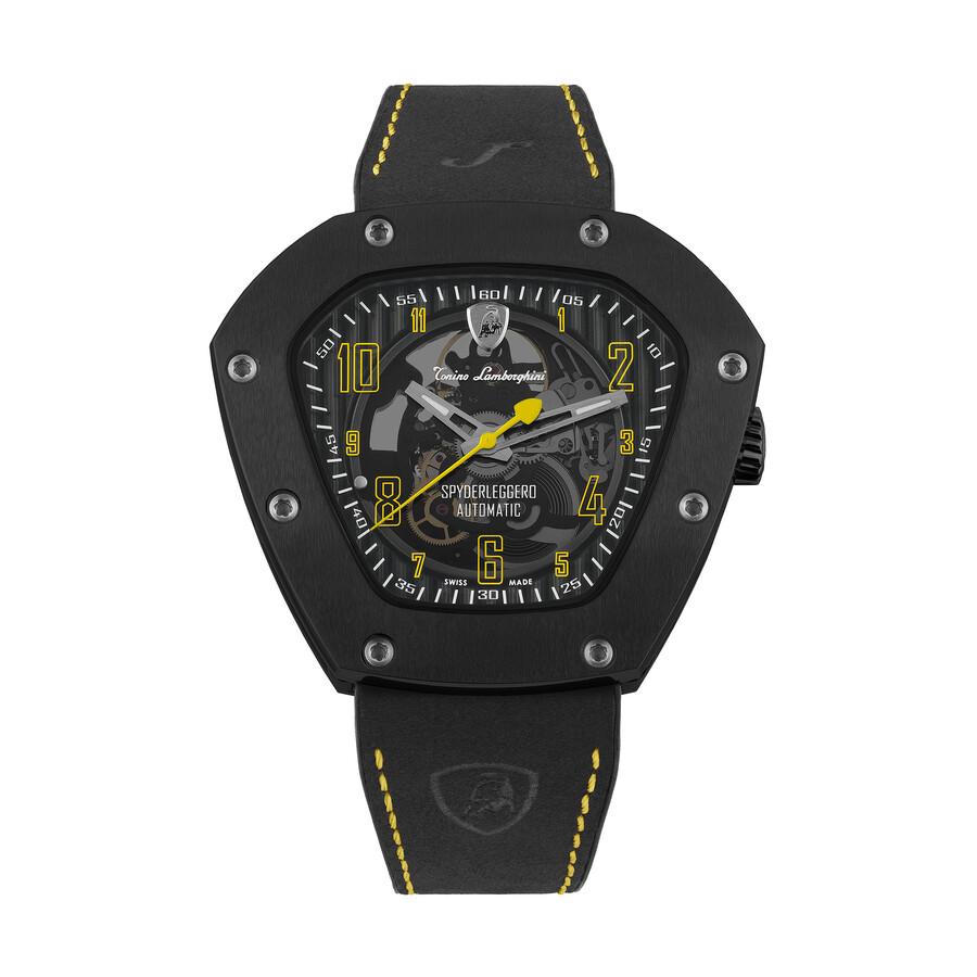 Shop Tonino Lamborghini Spyder Automatic Men's Watch Tlf-t06-3 In Black