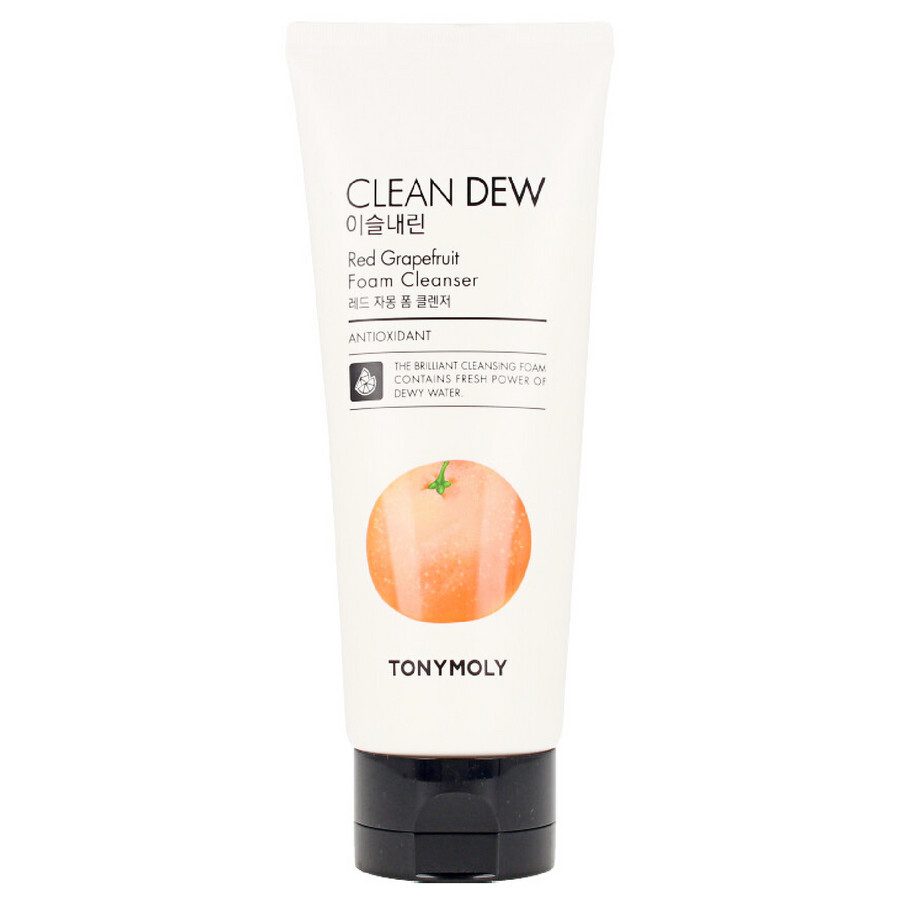 Tonymoly Clean Dew Antioxidant Red Grapefruit Foam Cleanser 6 oz Skin Care 8806194005133