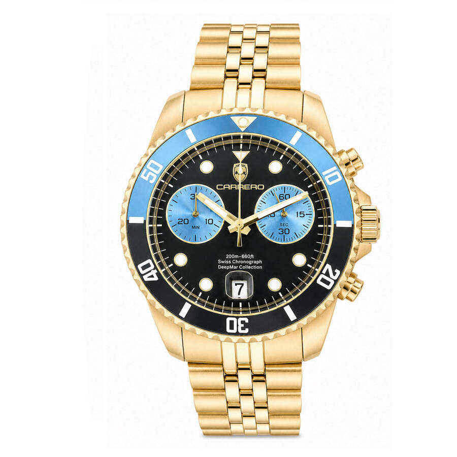 Torino Carrero Deepmar Chronograph Quartz Black Dial Men's Watch C1G6644-BKLBU
