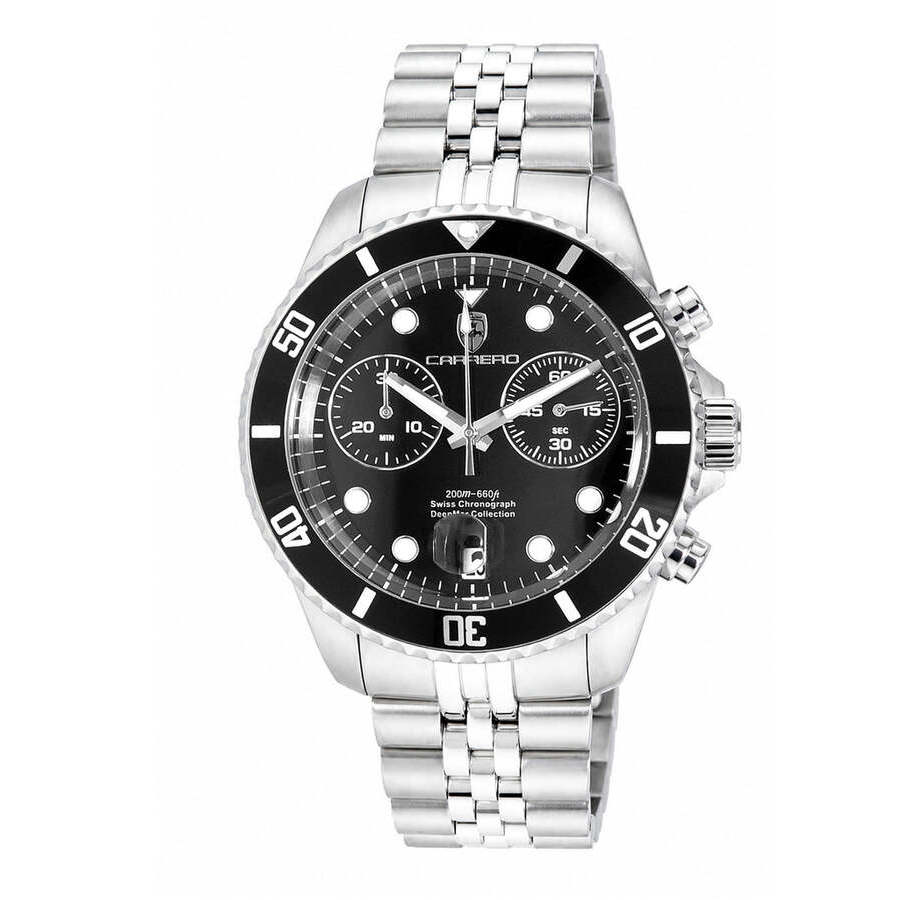 Torino Carrero Deepmar Chronograph Quartz Black Dial Men's Watch C1S6644-BKBK