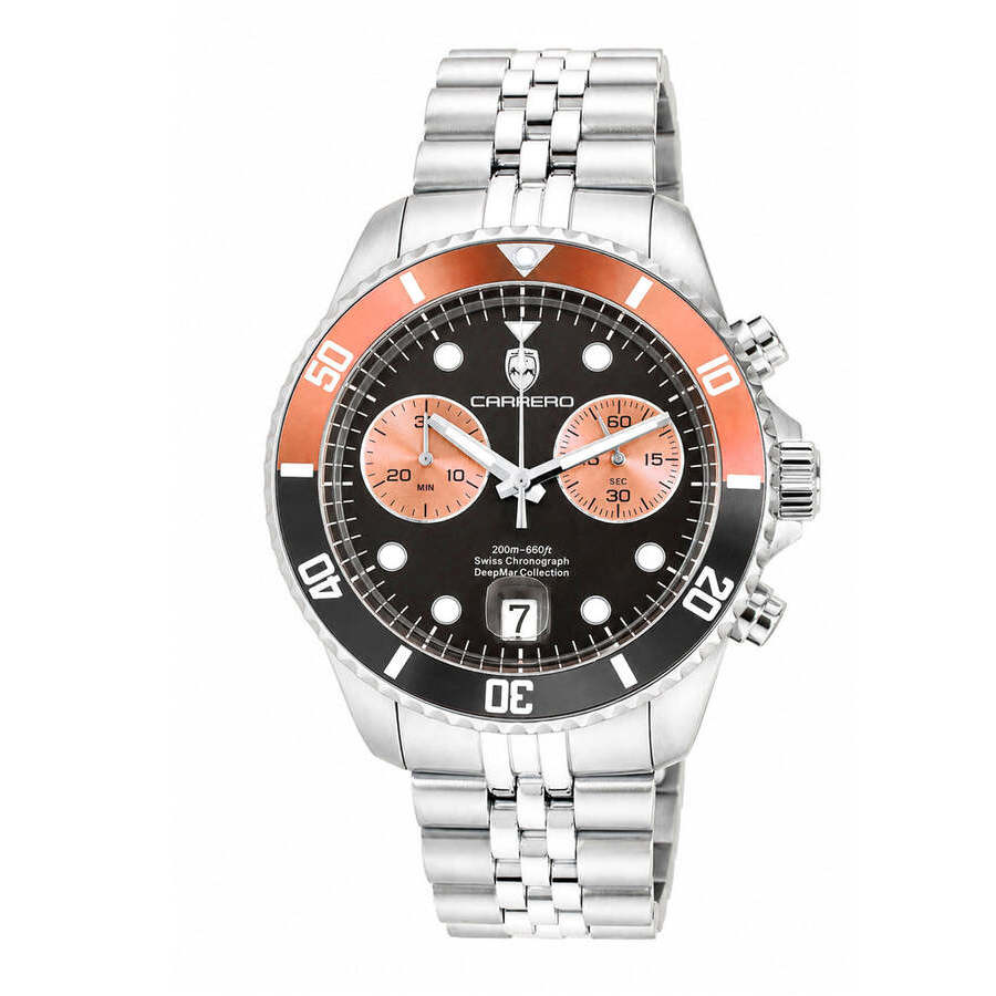 Torino Carrero Deepmar Chronograph Quartz Black Dial Men's Watch C1S6644-BKBN