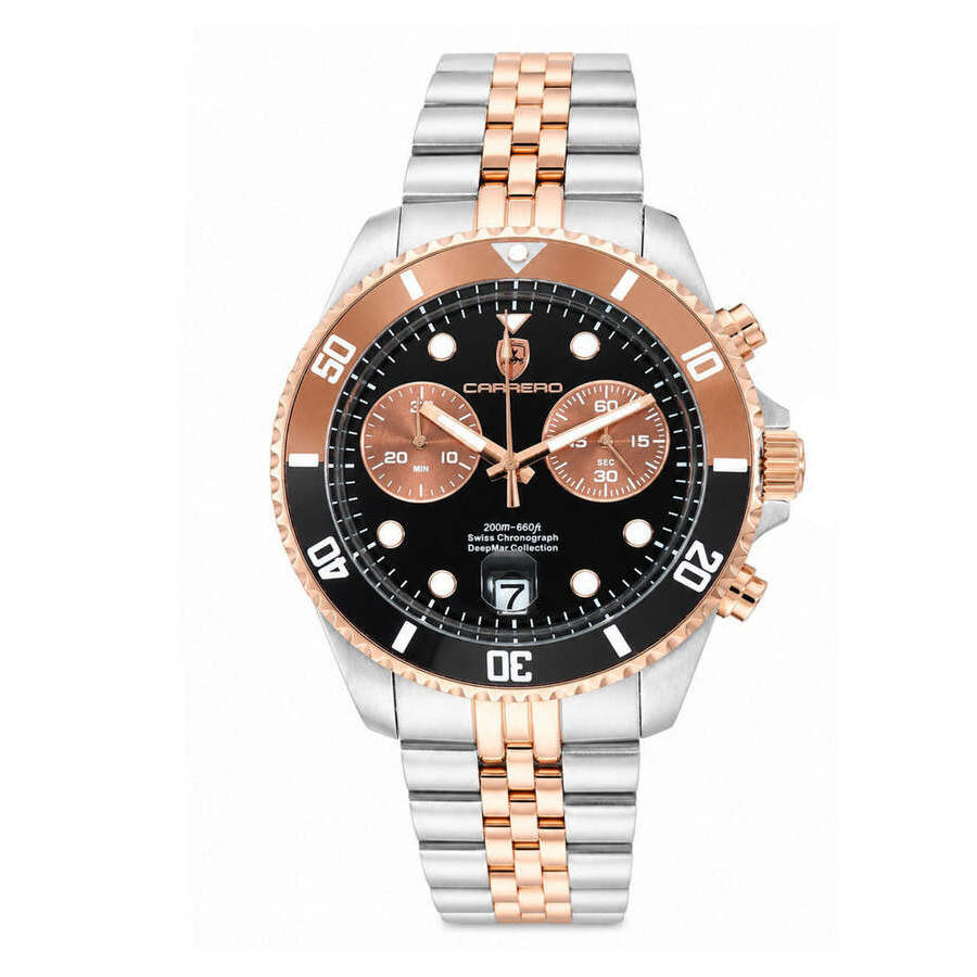 Torino Carrero Deepmar Chronograph Quartz Black Dial Men's Watch C1TT6644-BKBN
