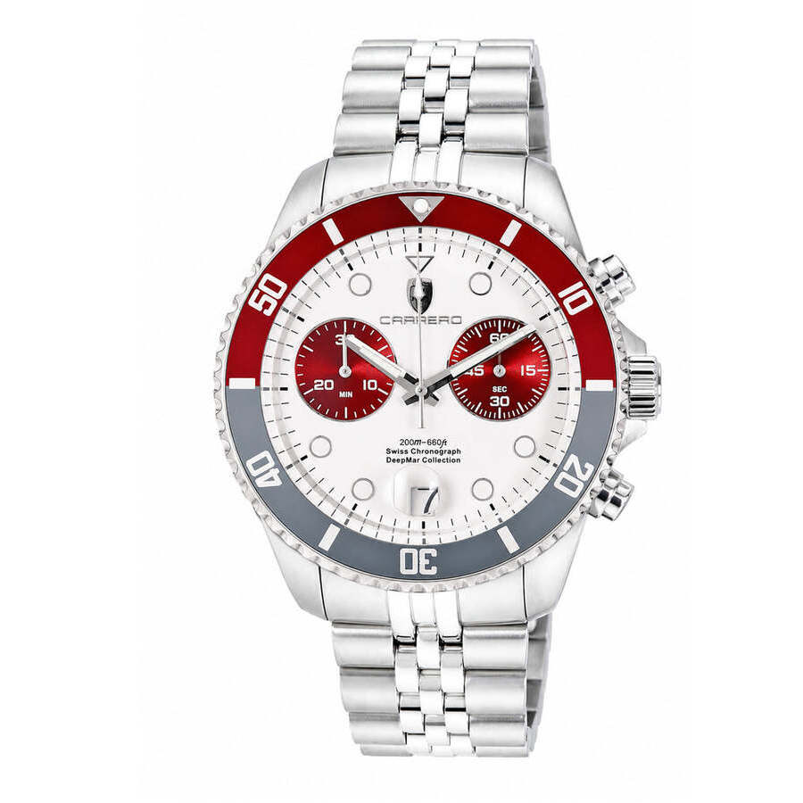 Torino Carrero Deepmar Chronograph Quartz White Dial Men's Watch C1S6644-SVPU